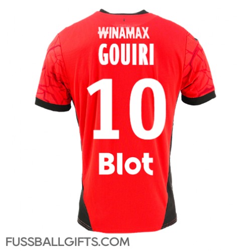 Stade Rennais Amine Gouiri #10 Fußballbekleidung Heimtrikot 2024-25 Kurzarm